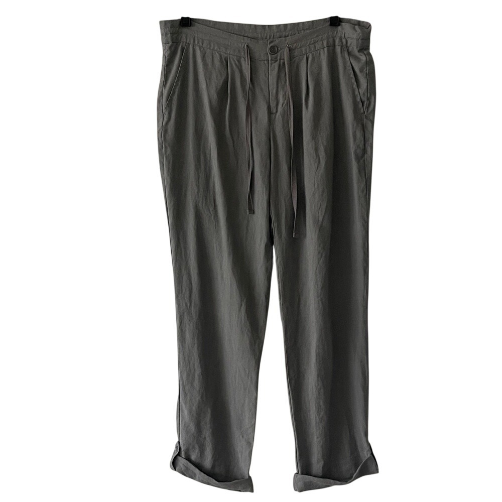 Cynthia Rowley Linen Women's Gray Pants 6